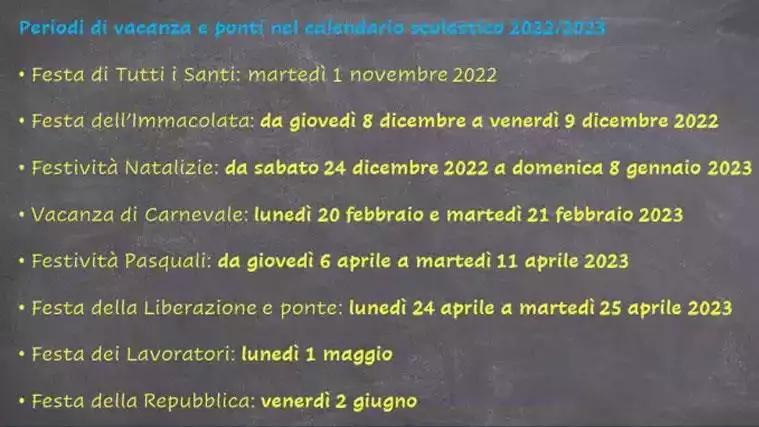 Calendario Scolastico Piemonte
